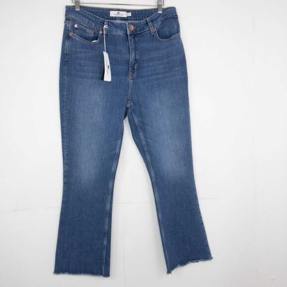 NEW Vineyard Vines Jamie High Rise, Kick Flare Jeans, Blue, Size 31‎